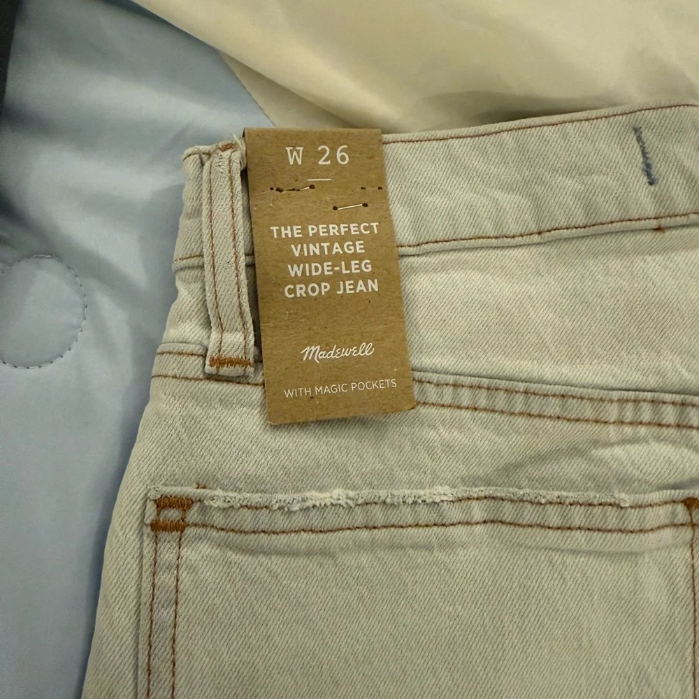 Madewell Vintage Wide-Leg Light Denim Jeans 26w - Picture 3 of 7